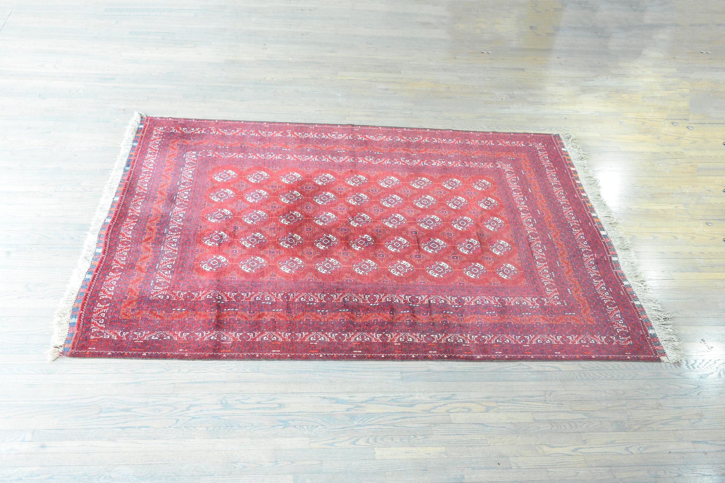 Vintage Afghani Turkoman Rug For Sale 5