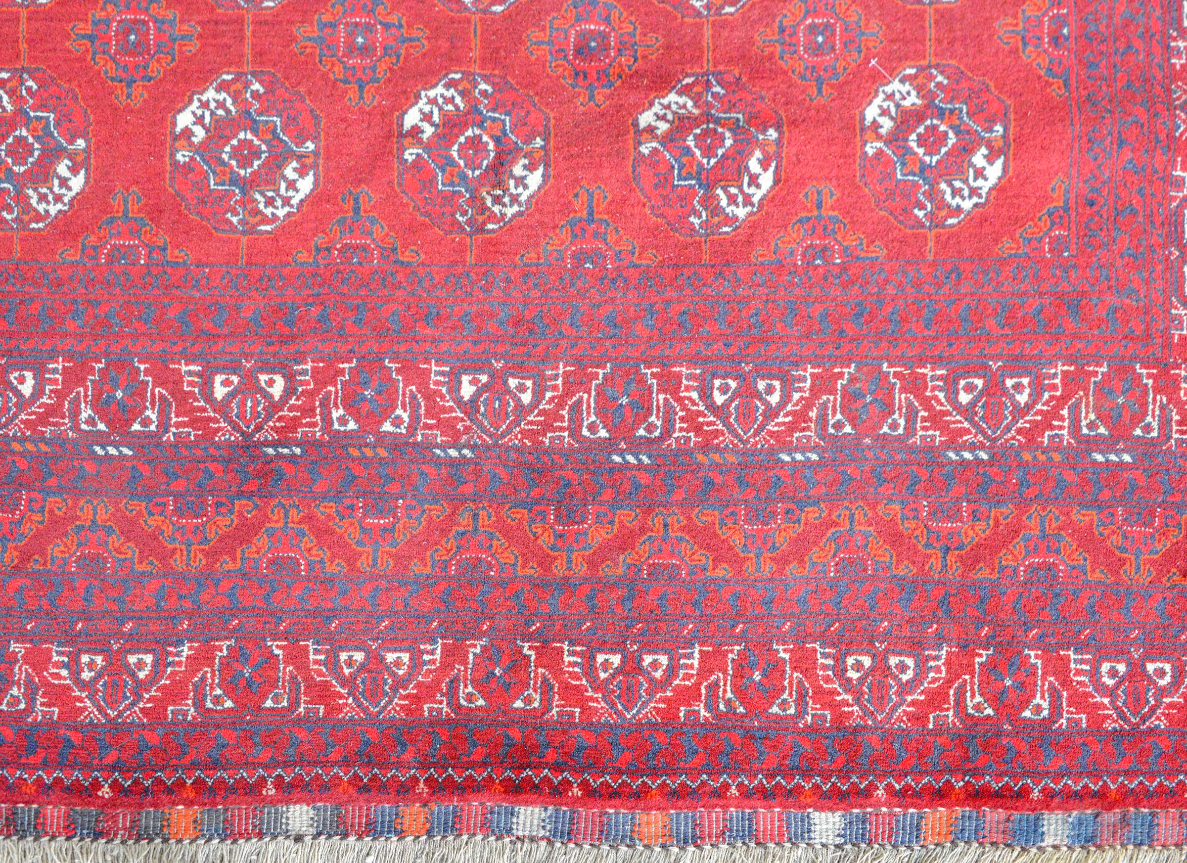 Vintage Afghani Turkoman Rug For Sale 2