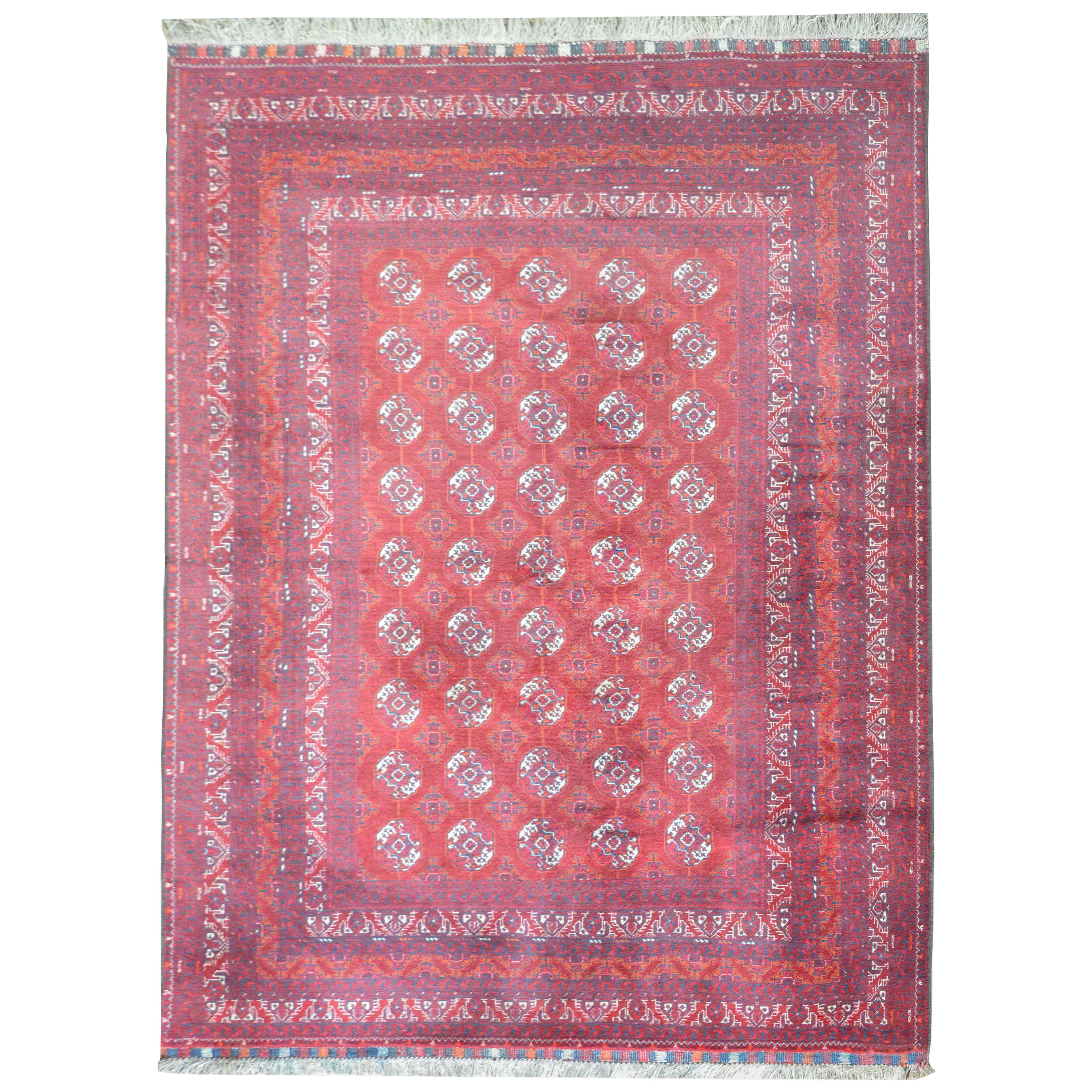 Vintage Afghani Turkoman Rug For Sale