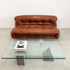 Vintage Afra & Tobia Scarpa 'Soriana' Settee for Cassina 1970s