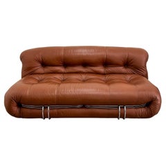 Vintage Afra & Tobia Scarpa 'Soriana' Settee for Cassina 1970s