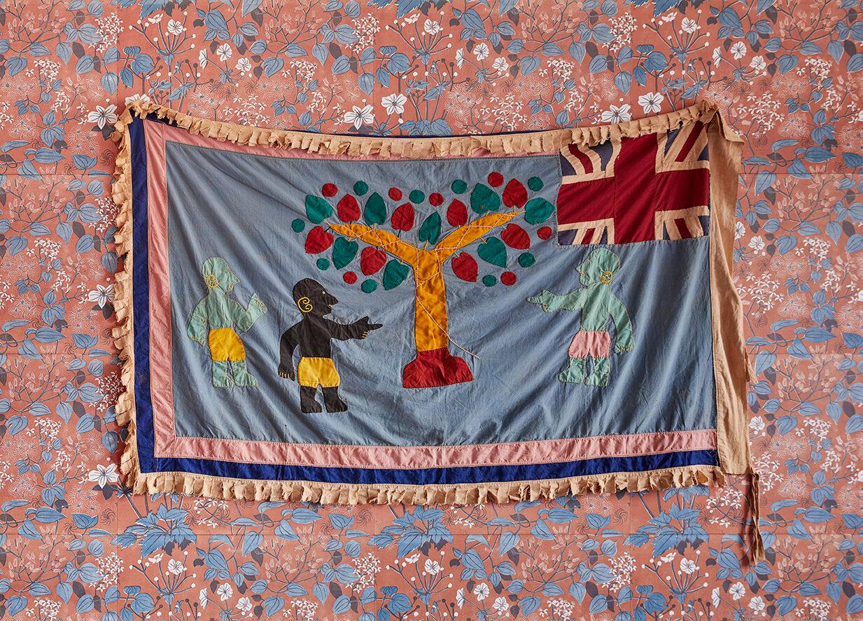 Ghana, 1970s

Fante Asafo flag in cotton applique patters. Fante People.

Asafo Flags are created by the Fante people of Ghana. The flags are visual representations of military organisations in Fante communities known as “Asafo”. The communities