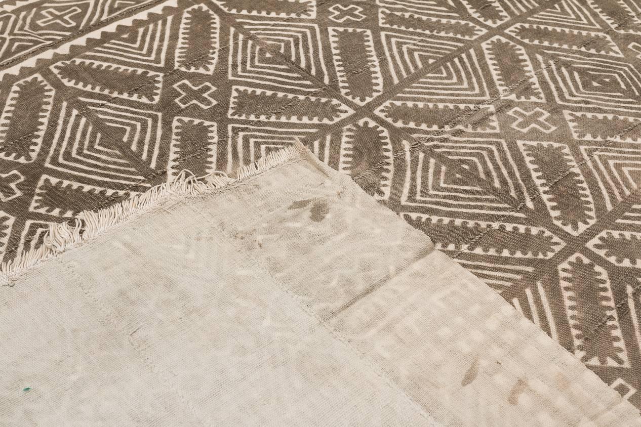 Malian Vintage African Bamana Mud Cloth From Mali 3x4.5