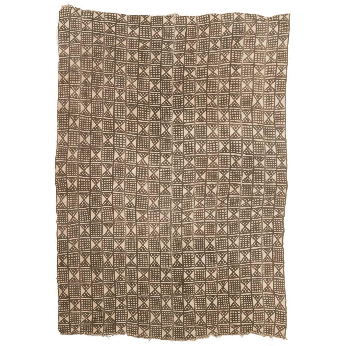 Vintage African Bamana Mud Cloth from Mali