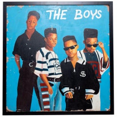 Vintage African Barbershop Sign "The Boys"