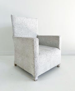 Vintage African Beaded Yoruba Chair, Ivory, 2 Chairs Available