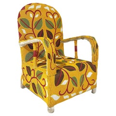 Vintage African Beaded Yoruba Chair, Multicolor, 1 Chair Available