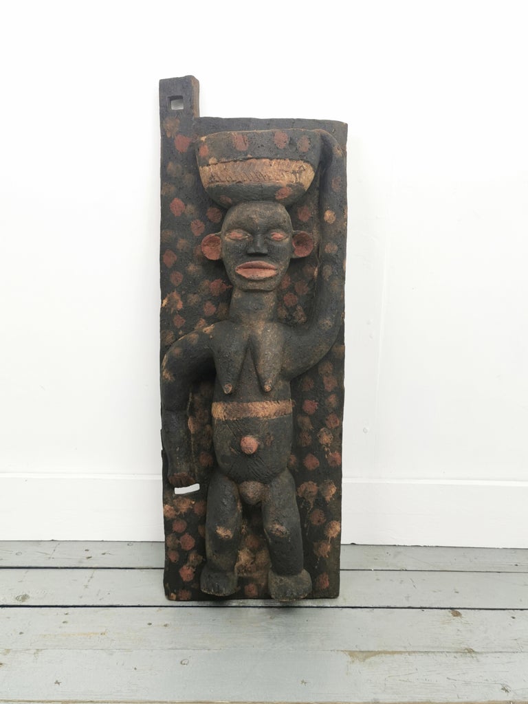 Vintage African Carved Wood Wall Art For Sale at 1stDibs