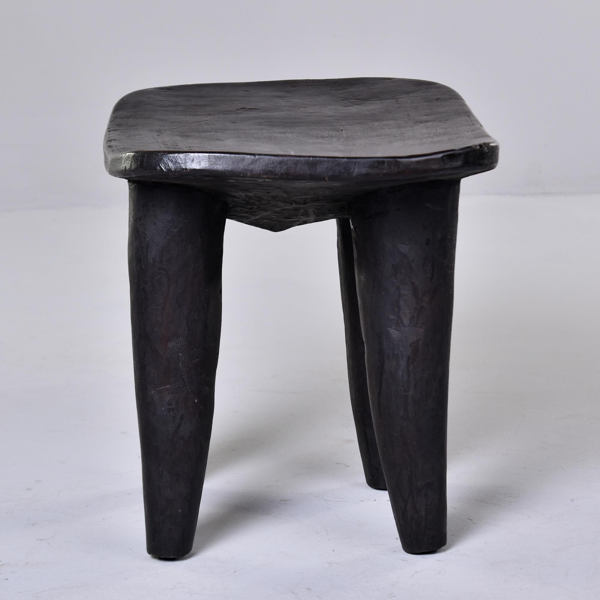 Vintage African Hand Carved Senufo Stool or Side Table For Sale 2