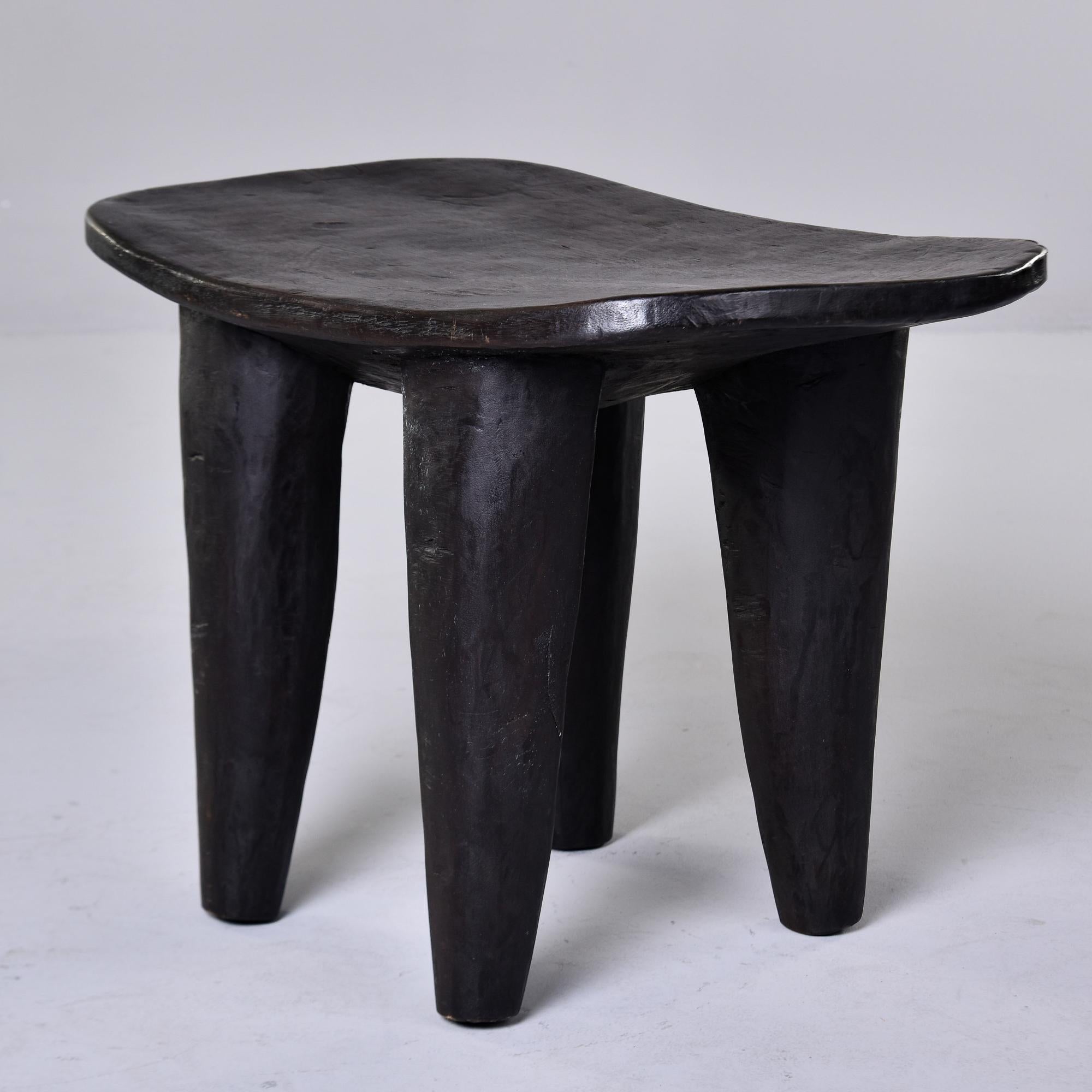 Wood Vintage African Hand Carved Senufo Stool or Side Table