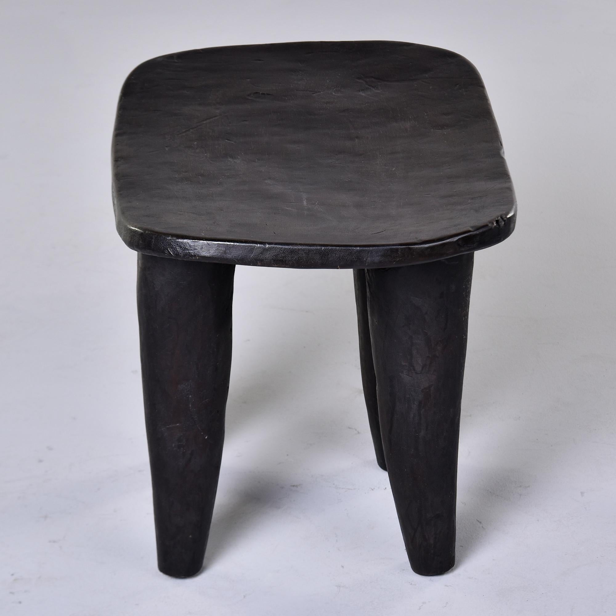 Vintage African Hand Carved Senufo Stool or Side Table For Sale 1