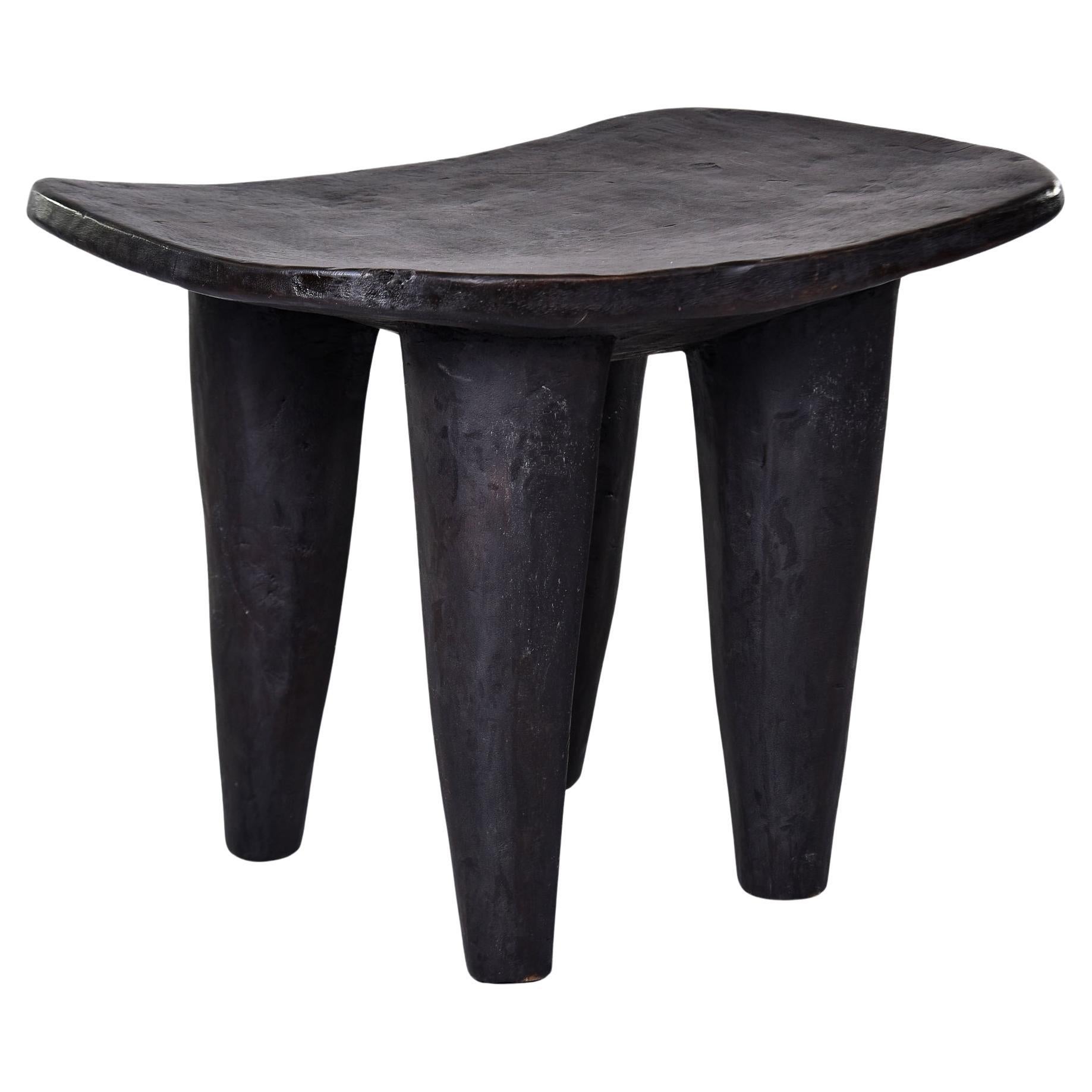 Vintage African Hand Carved Senufo Stool or Side Table For Sale