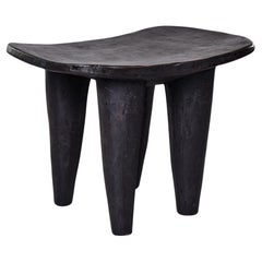 Retro African Hand Carved Senufo Stool or Side Table