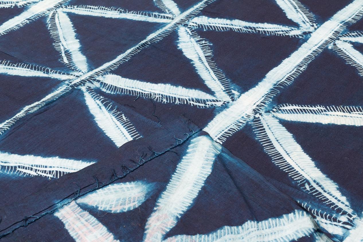 Afrikanische indigoblaue Yoruba-Textilien-Wandbehang, afrikanisch im Zustand „Hervorragend“ im Angebot in New York, NY
