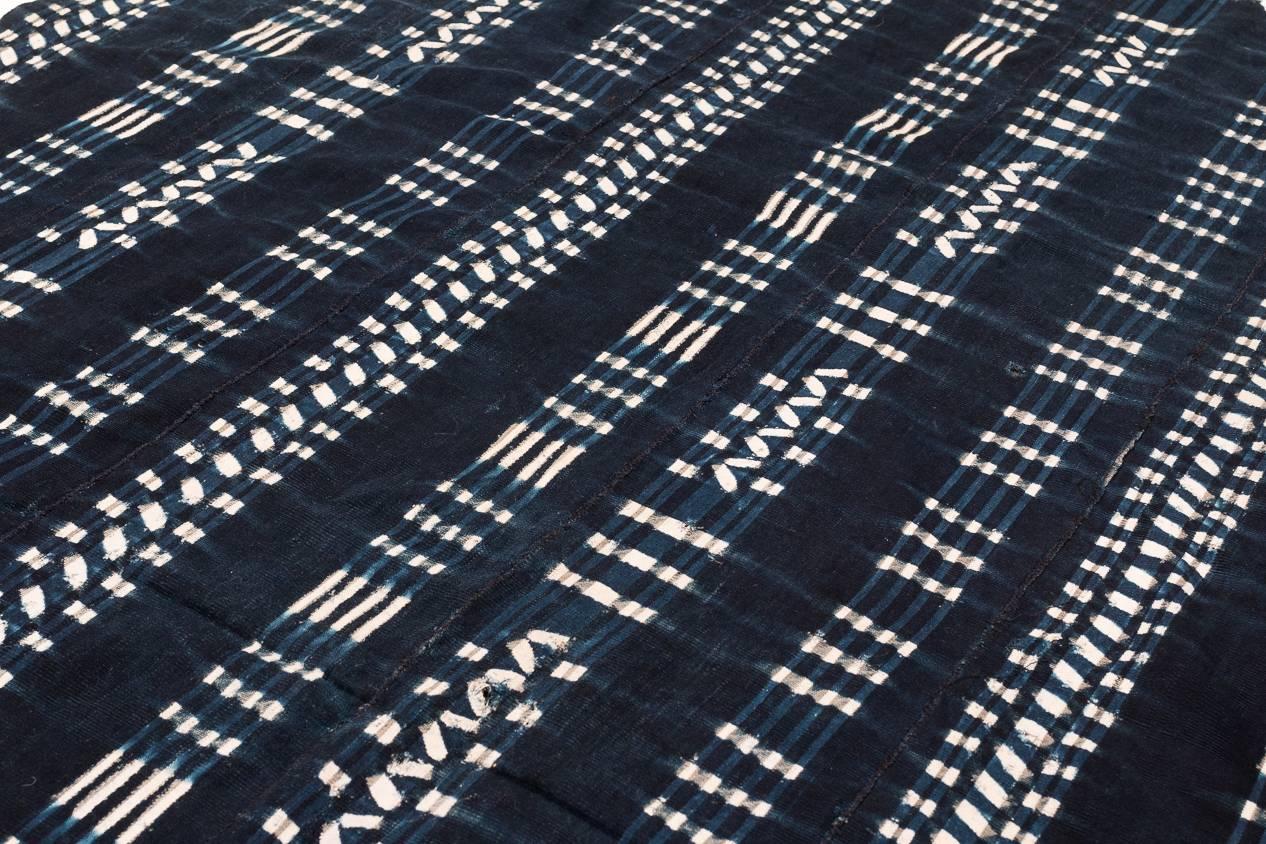 Vintage African Indigo Dyed Cotton Textile 1