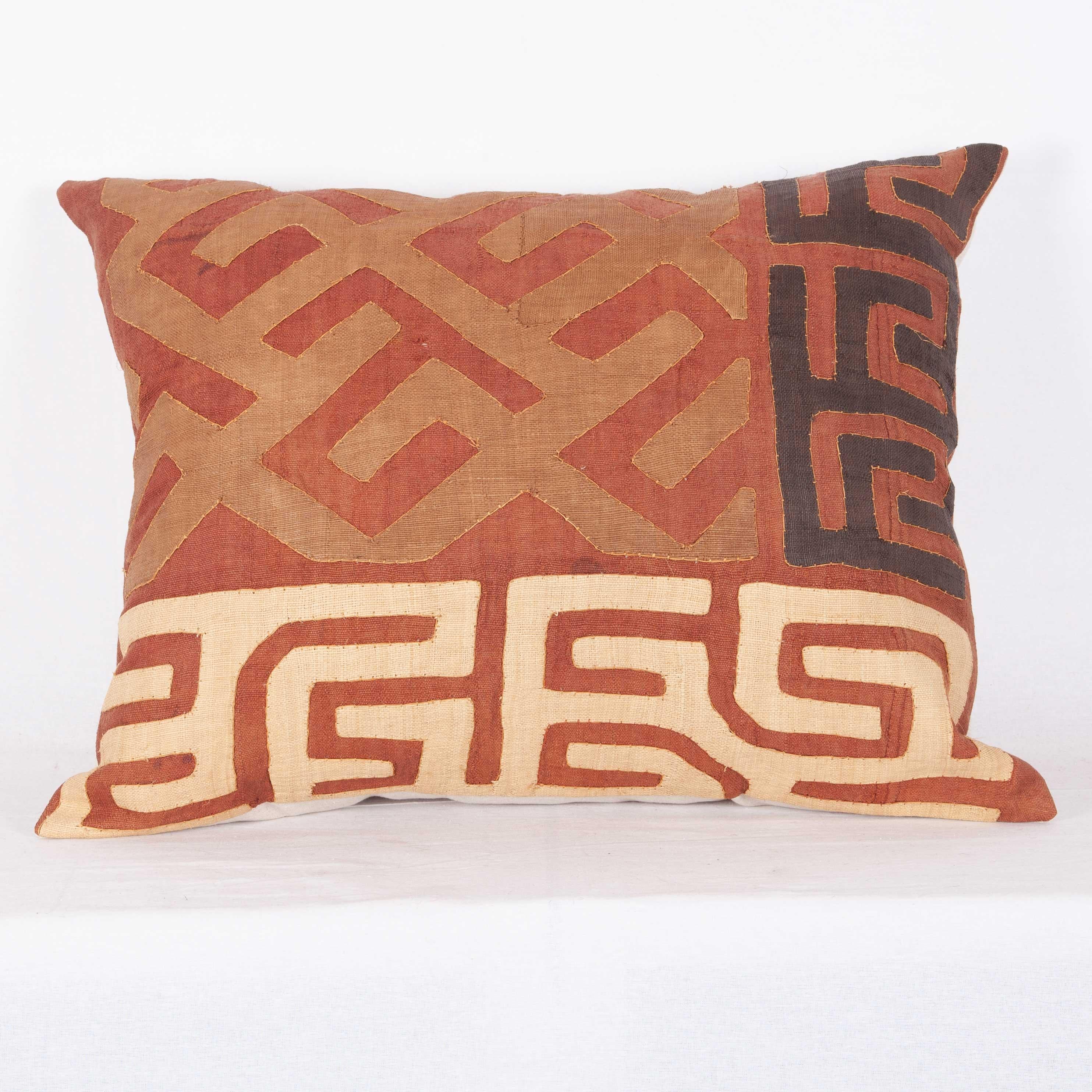 Vintage African Kuba Cloth Pillow Cases, Mid-20th Century 3