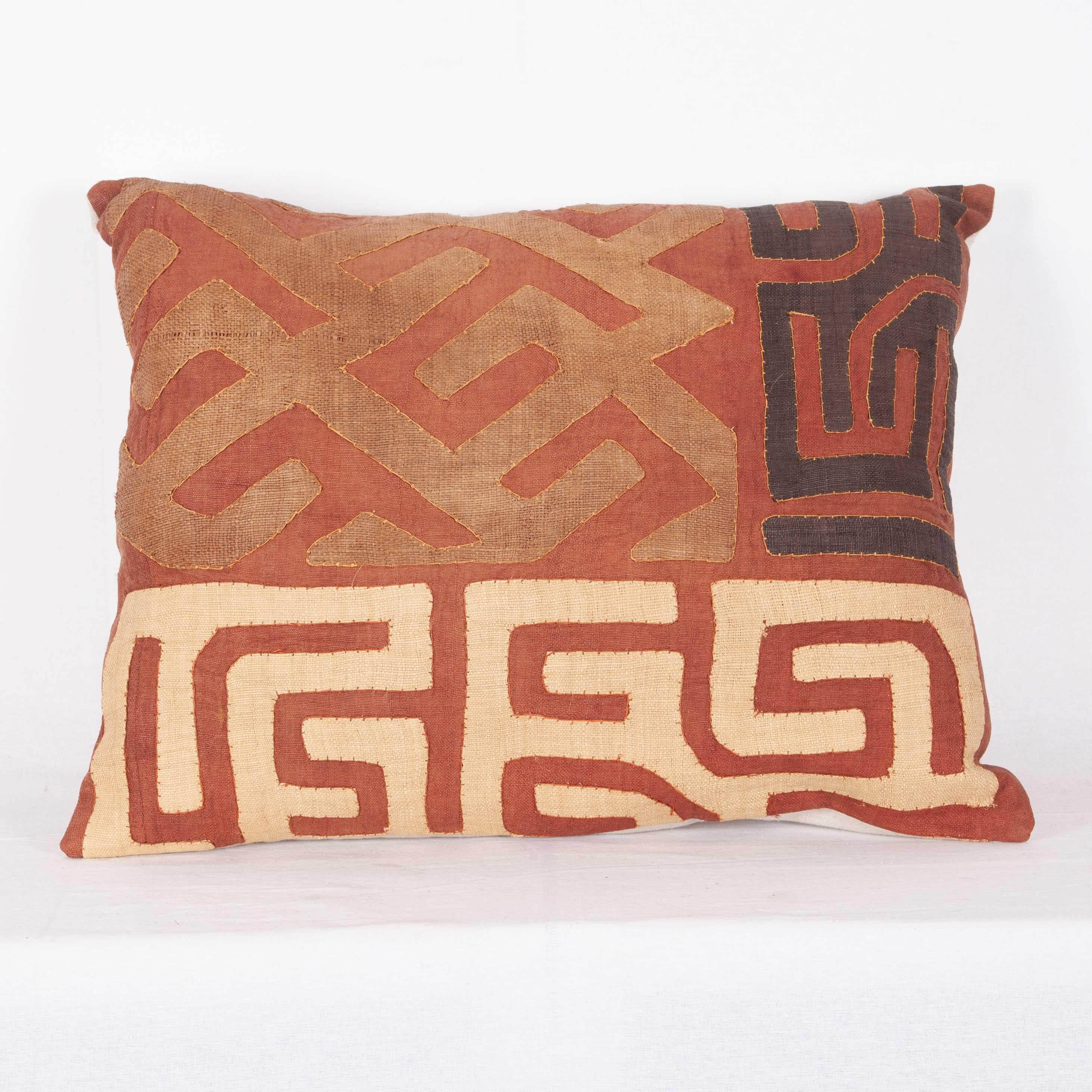 Vintage African Kuba Cloth Pillow Cases, Mid-20th Century 4
