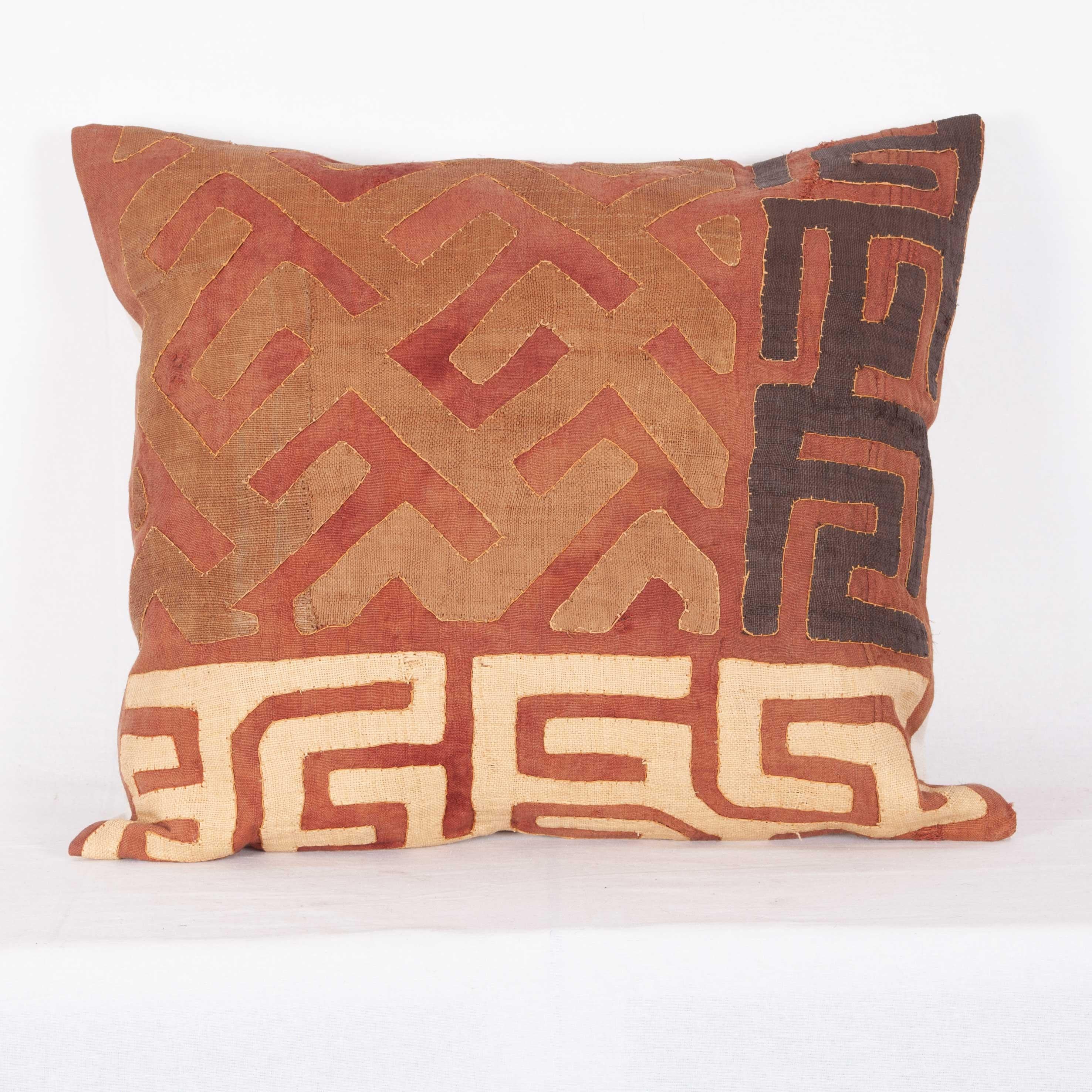 Vintage African Kuba Cloth Pillow Cases, Mid-20th Century 5