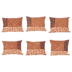 Vintage African Kuba Cloth Pillow Cases, Mid-20th Century