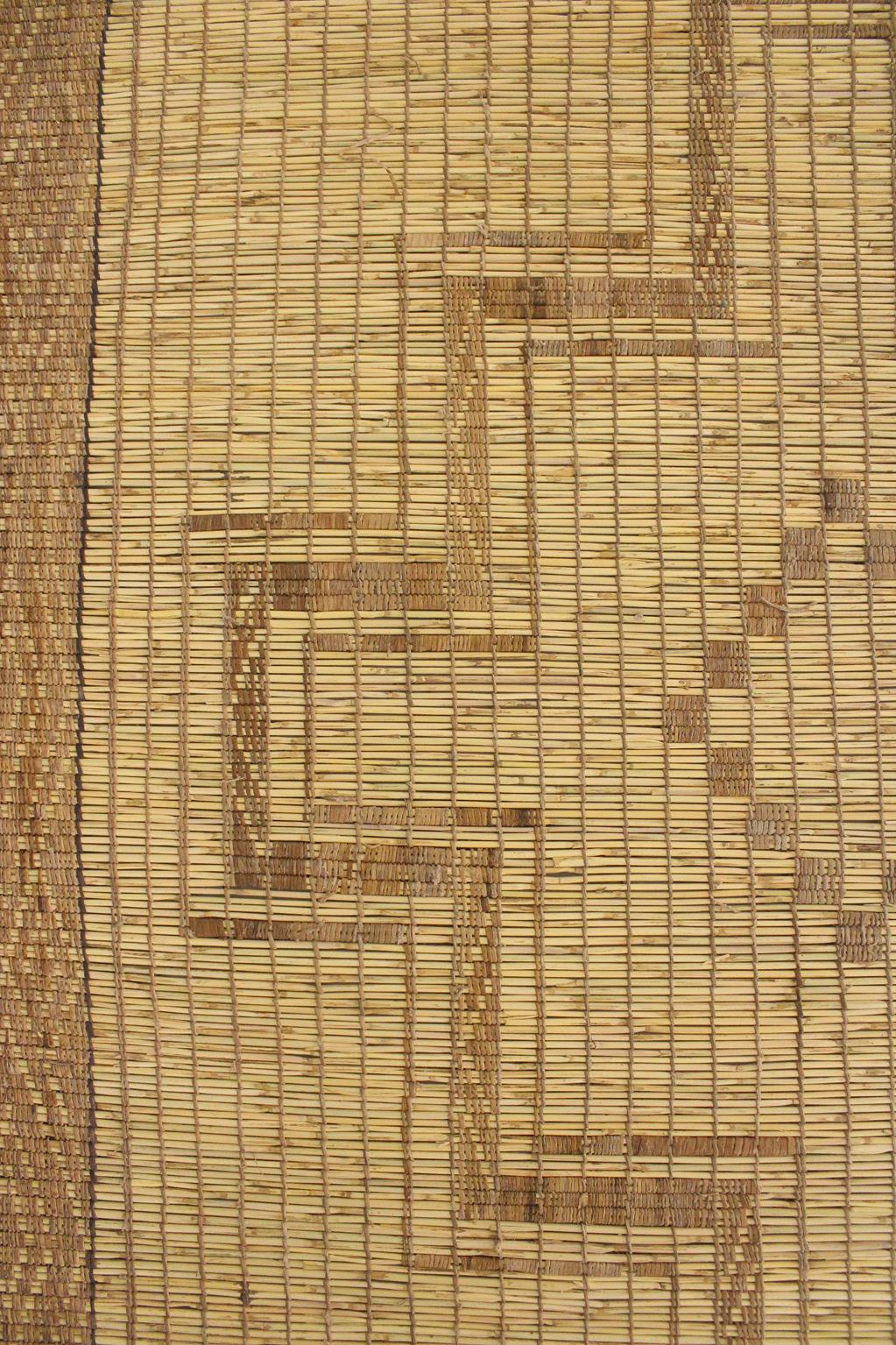 Vintage African Mauritanian Tuareg mat in camel - 9.7x14feet / 297x425cm 1