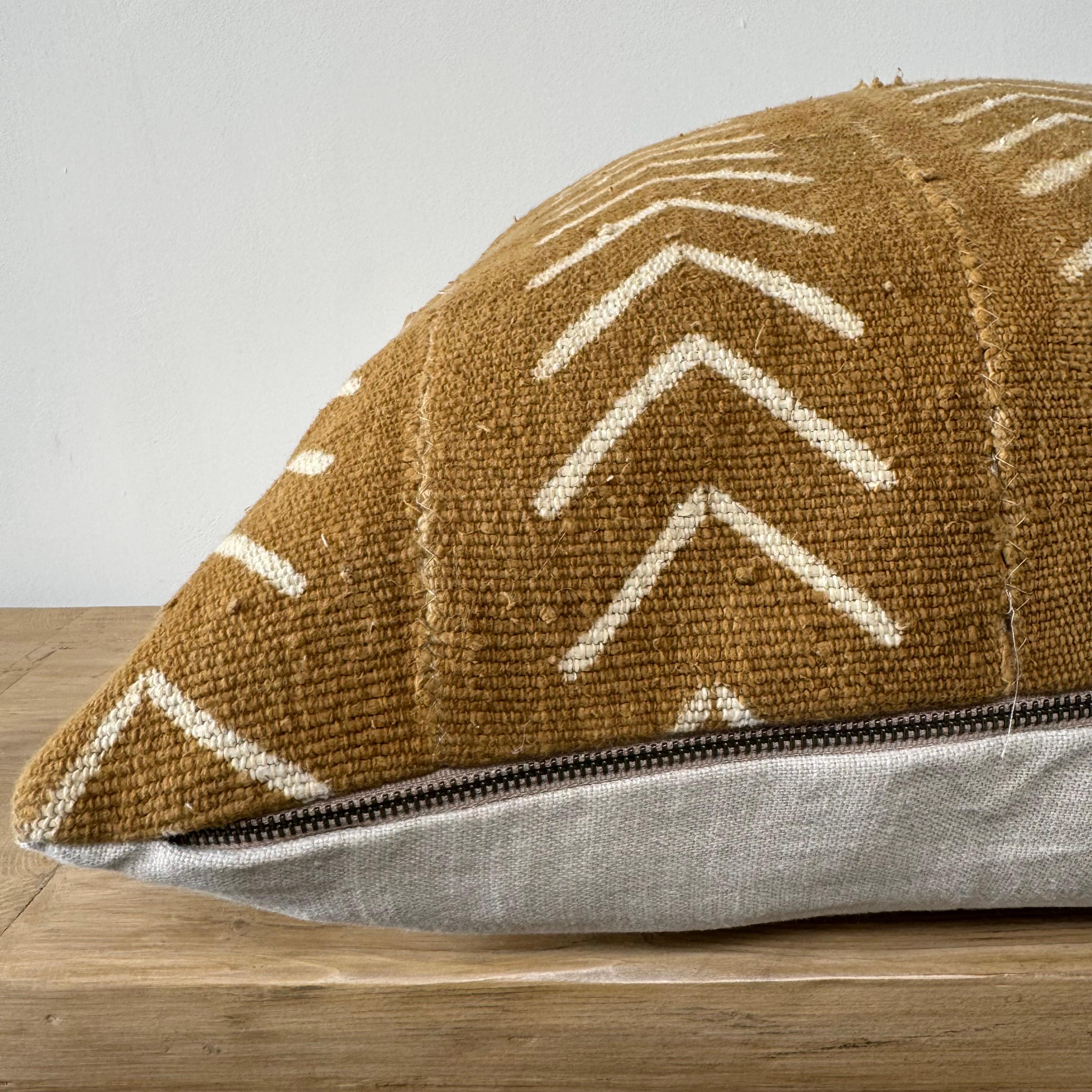 Vintage African Mud Cloth Pillow 1