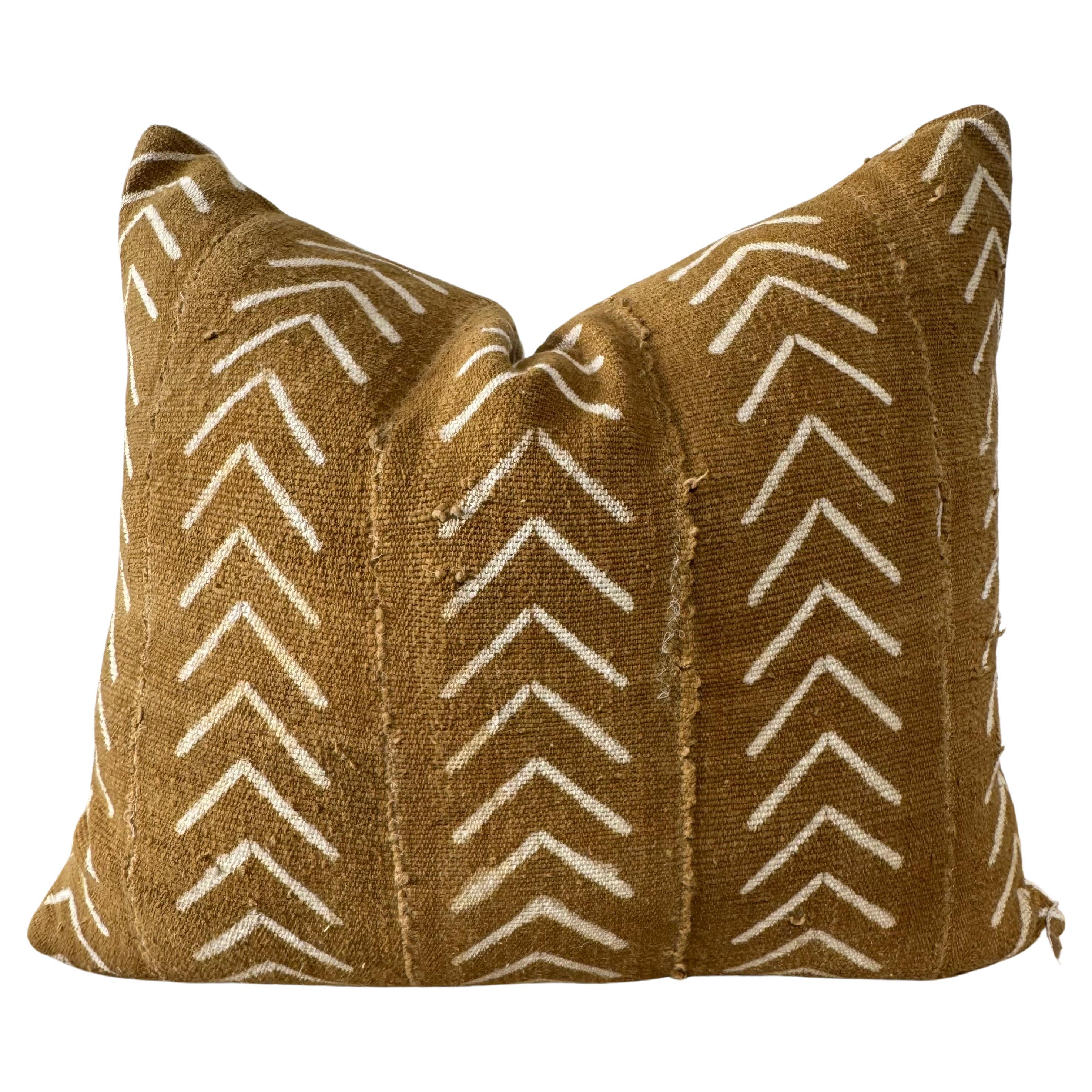 Vintage African Mud Cloth Pillow 