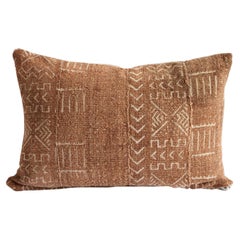 Vintage African Mudcloth Lumbar Pillow