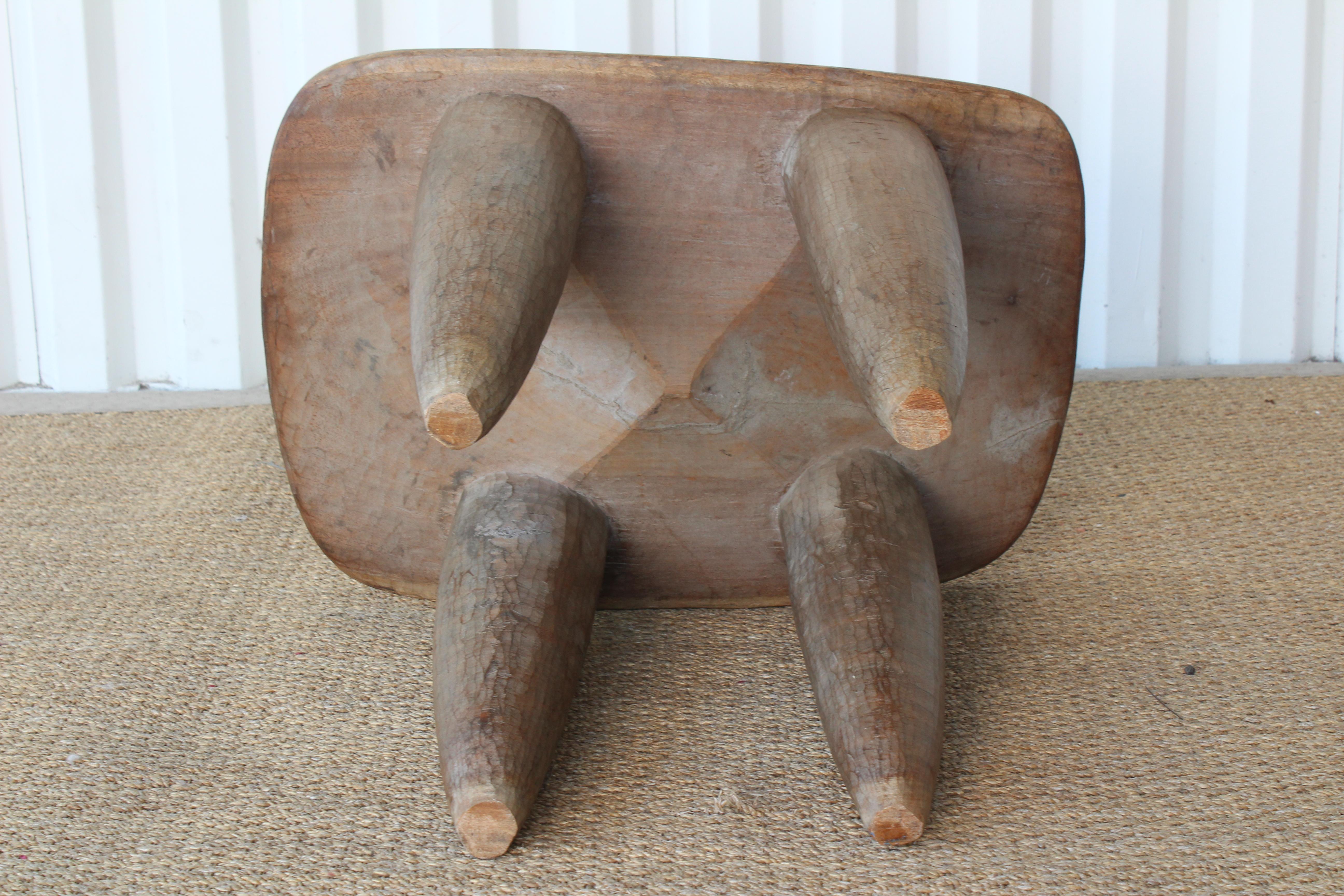 Vintage African Senufo Table, Coite d'Ivoire, Mid 20th Century 4