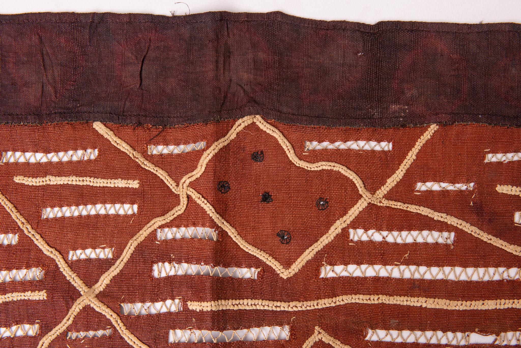 20th Century  African Textile SHOWA KUBA, also for Backrest Cover For Sale