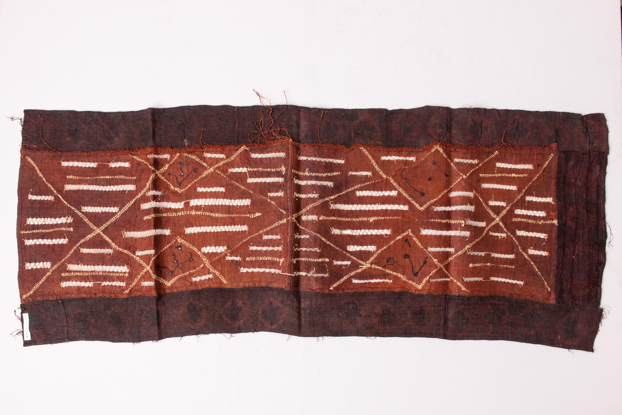  African Textile SHOWA KUBA, also for Backrest Cover For Sale 1