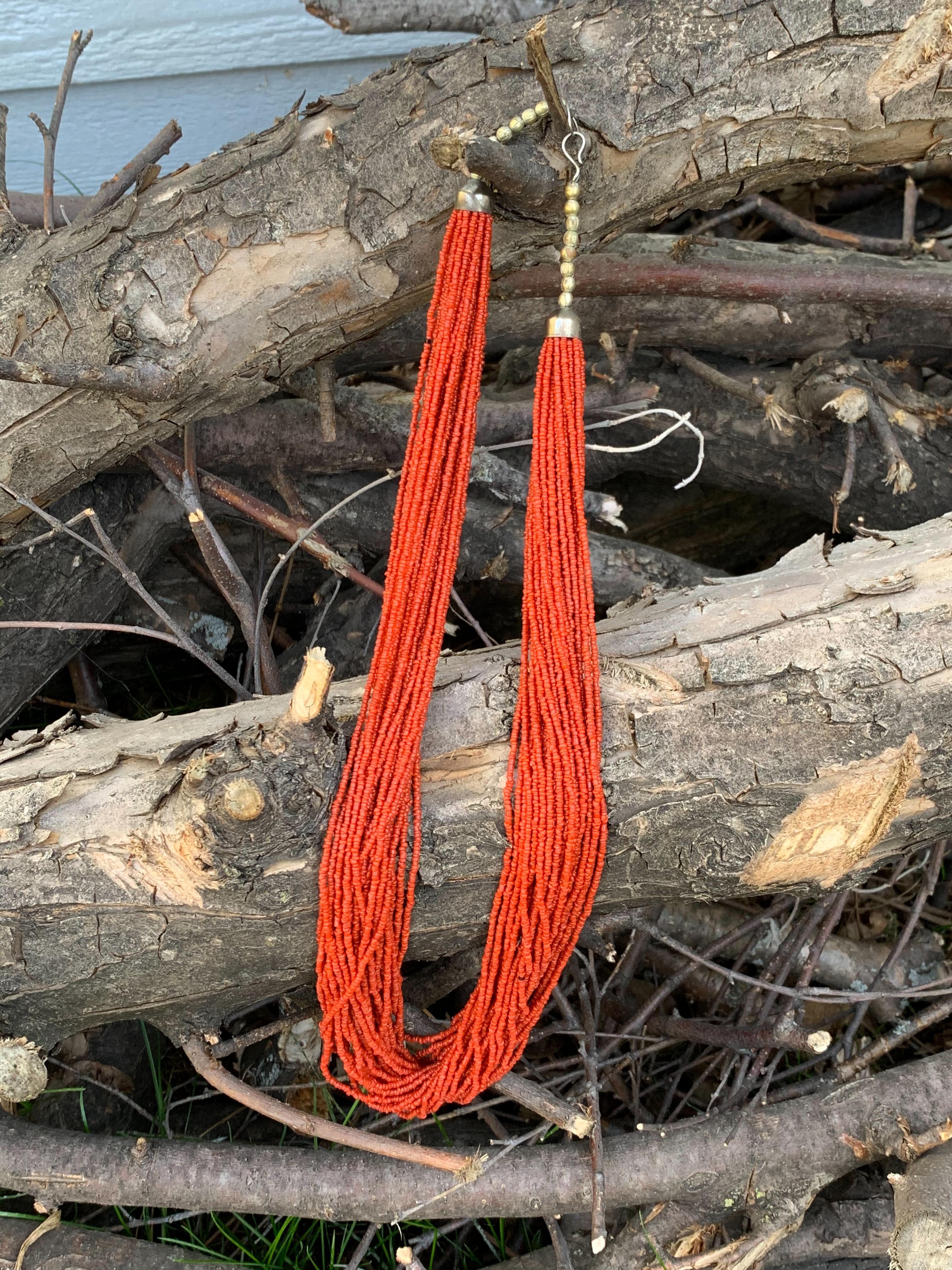african coral necklace