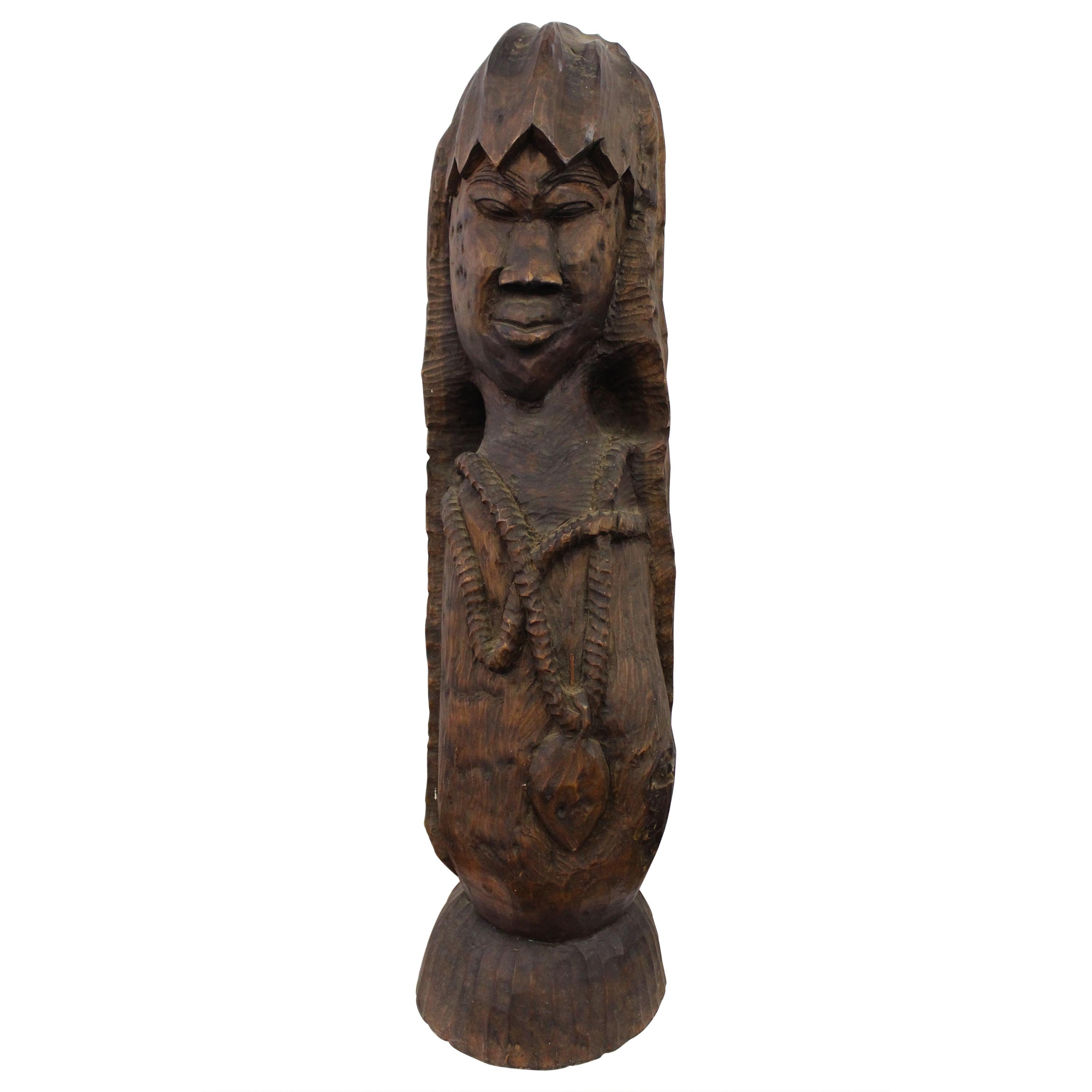 Vintage hand carved Tribal statue