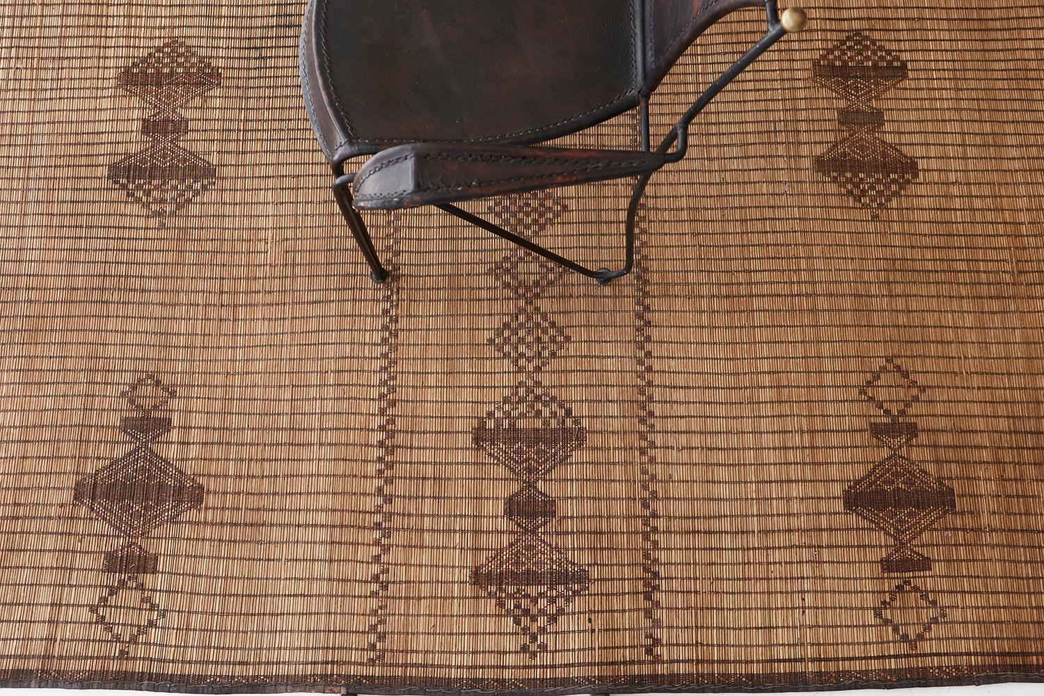 Rich in culture is intricately handwoven with reed and leather. Tuareg mats are a must-have on your collections that the Berber symbols together with the diamond patterns are incredibly ensembled. It provides satisfaction to the eyes of everyone and
