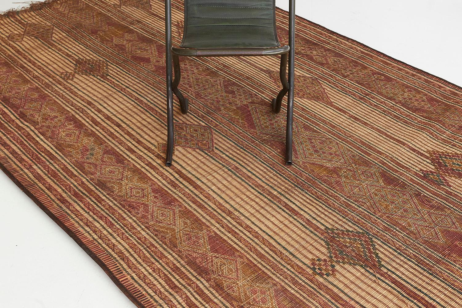 Tuareg mats are fated to be loved by the next generation because of their handwoven from reed and leather. Never be outdated to fashions and styles, their crisscross patterns and checkered designs are versatile that can be matched with any interior.