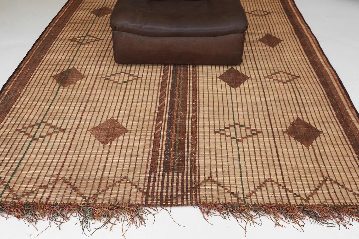 North African Vintage African Tuareg Mat