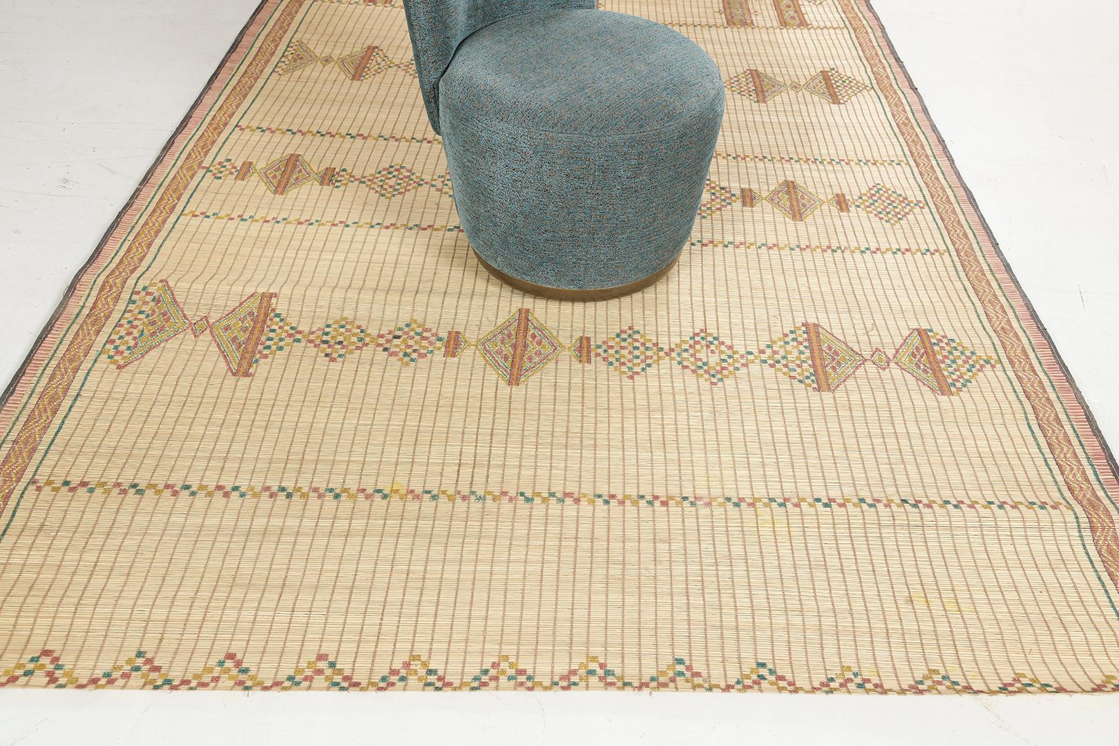 North African Vintage African Tuareg Mat For Sale