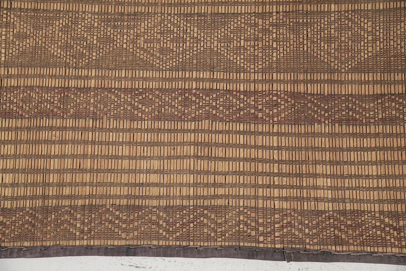 Vintage African Tuareg Mat In Good Condition For Sale In WEST HOLLYWOOD, CA