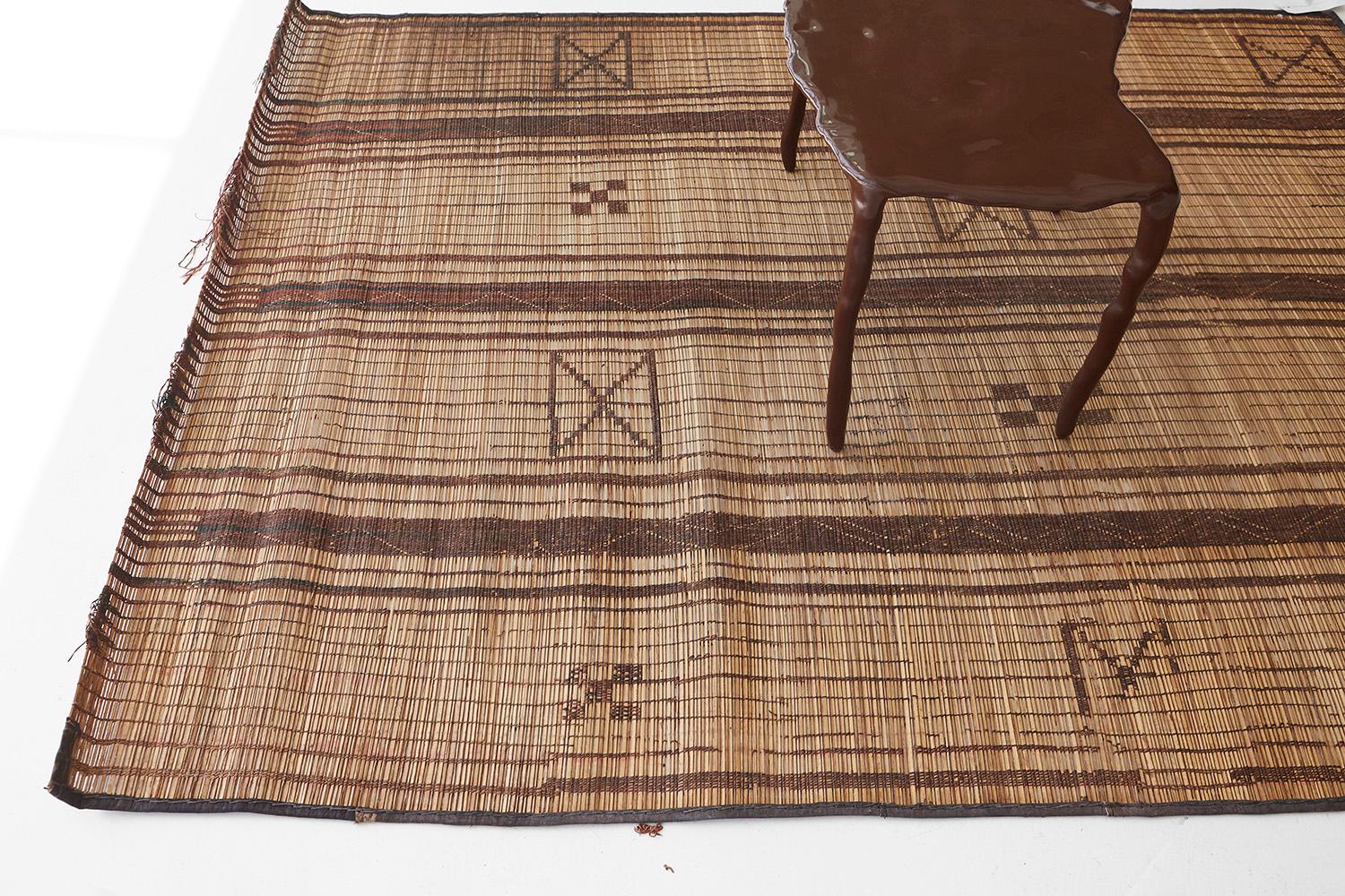 Hand-Knotted Vintage African Tuareg Mat