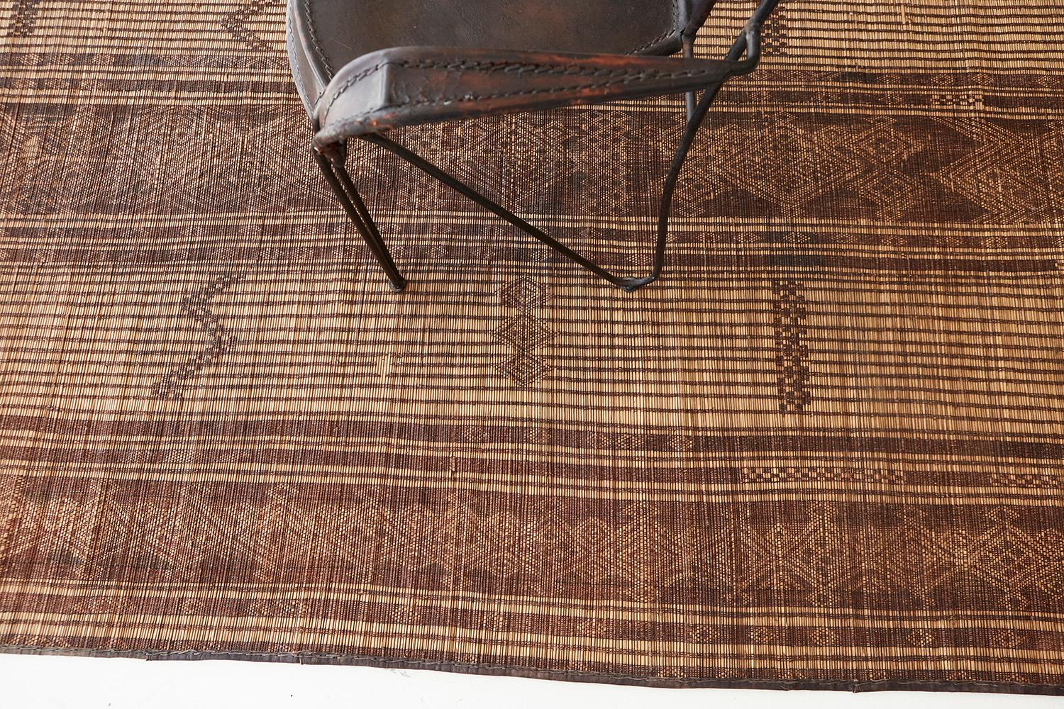 Hand-Knotted Vintage African Tuareg Mat For Sale