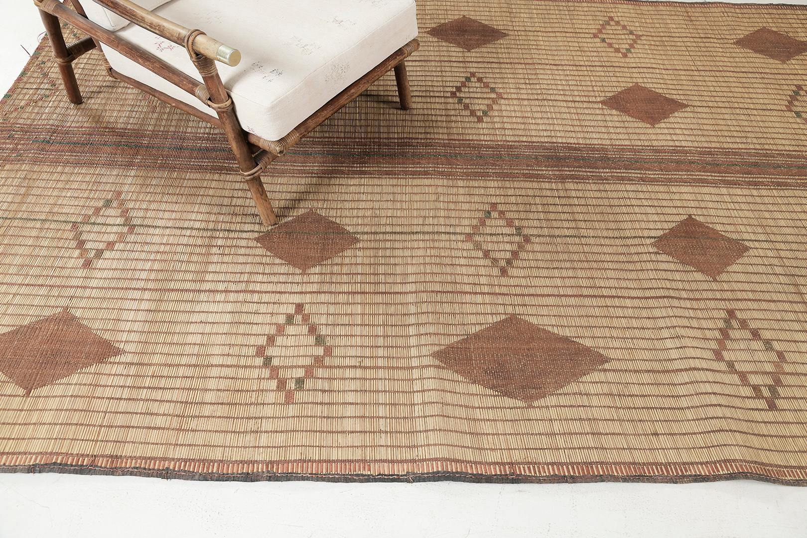 Vintage African Tuareg Mat In Good Condition In WEST HOLLYWOOD, CA