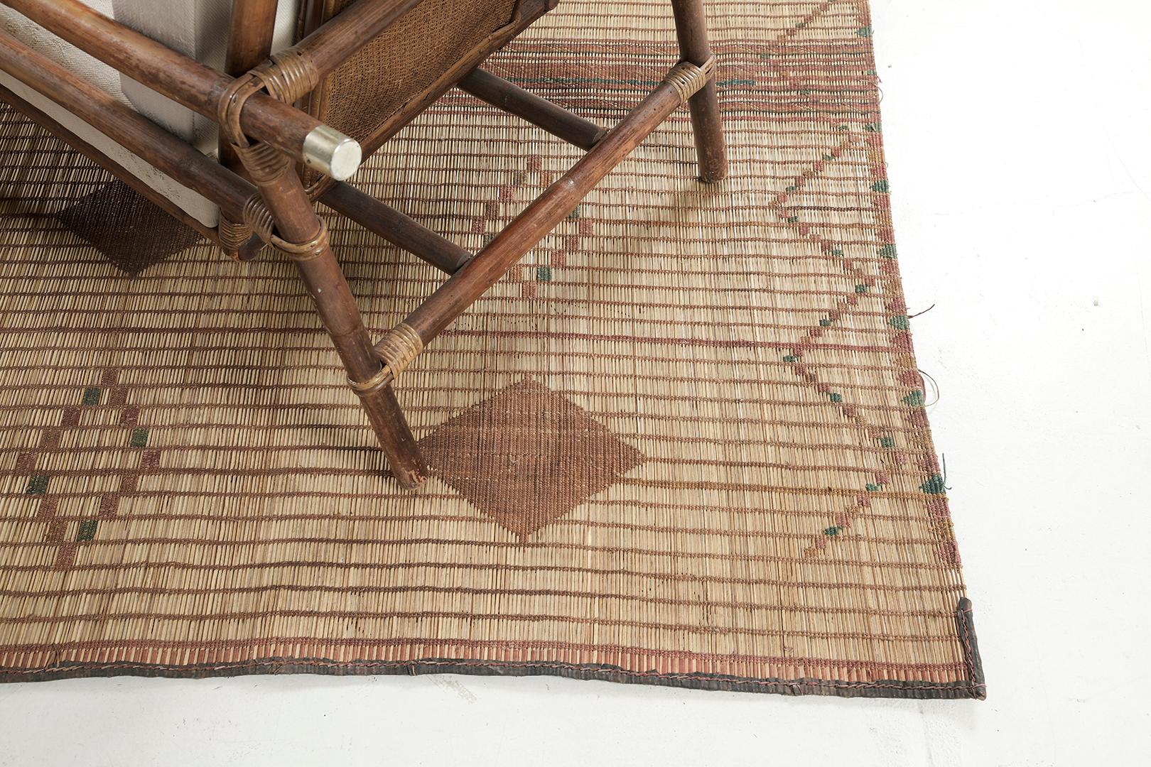 Mid-20th Century Vintage African Tuareg Mat For Sale