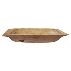 Vintage African Wood Trough, Early 20th Century