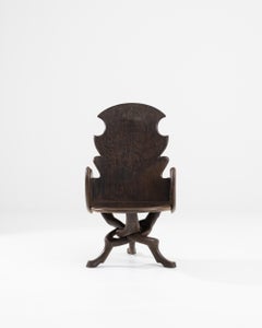 Fauteuil africain vintage en bois