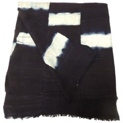 Vintage African Yoruba Reversible Artisanal Indigo Cloth