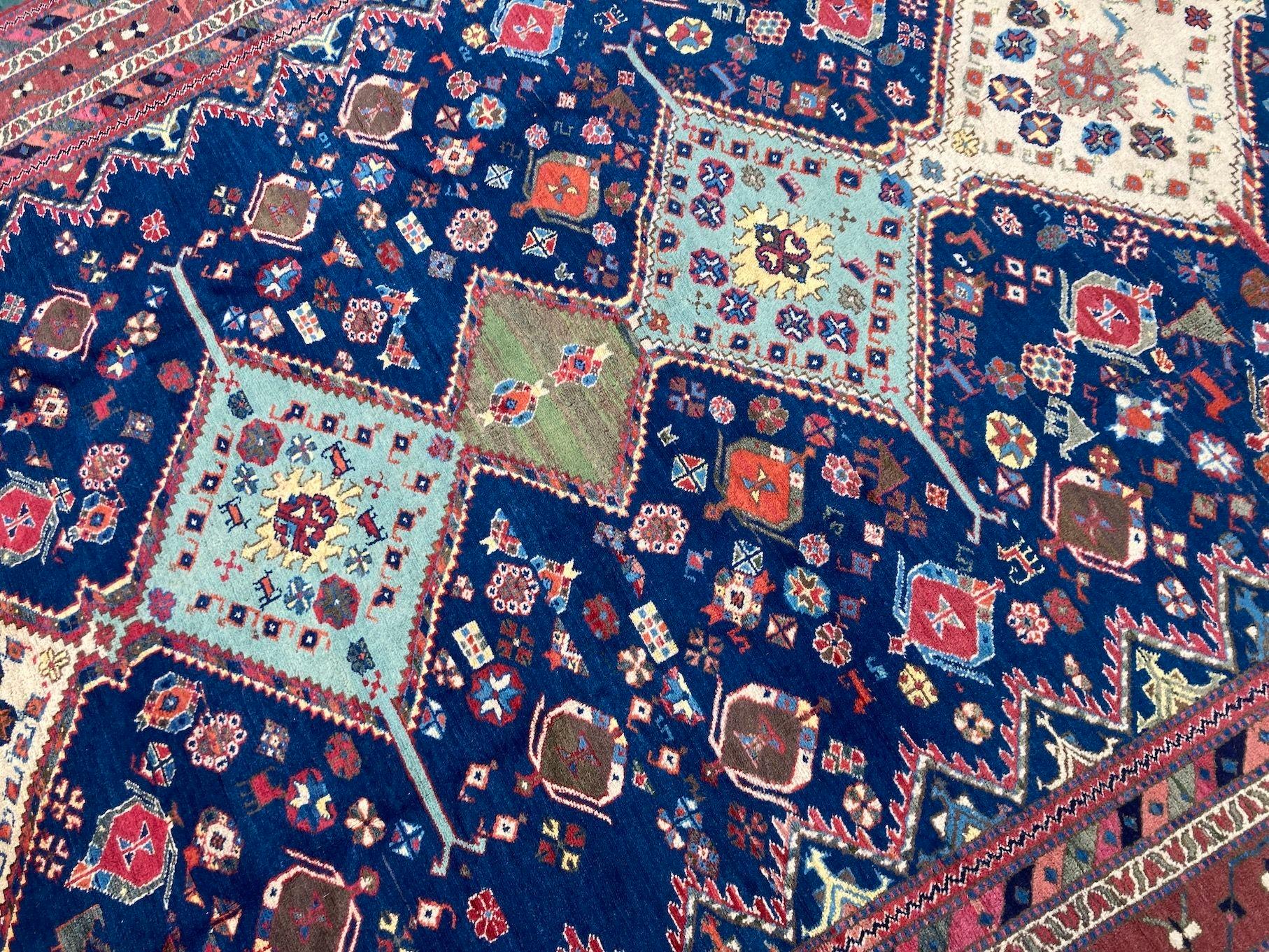 Afshar-Teppich im Vintage-Stil 2,92 m x 2,03 m im Angebot 6