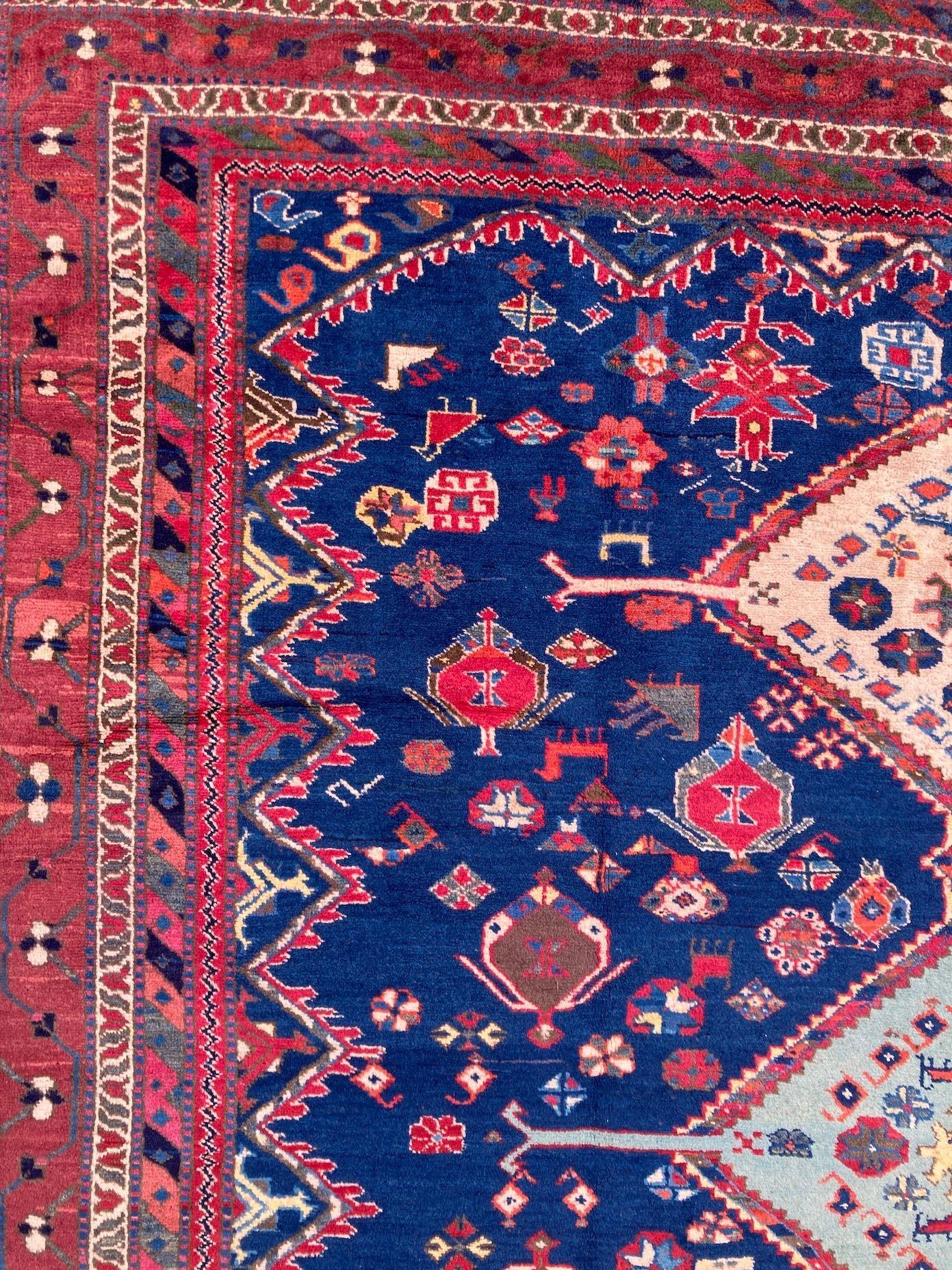 Tappeto Afshar vintage 2,92 m x 2,03 m in vendita 7