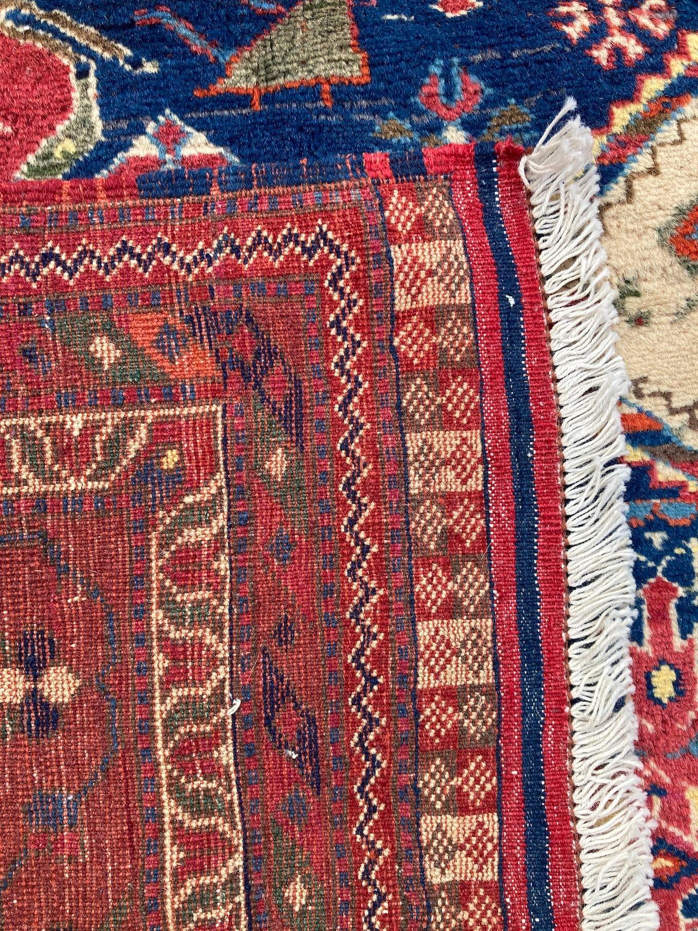 Afshar-Teppich im Vintage-Stil 2,92 m x 2,03 m im Angebot 15