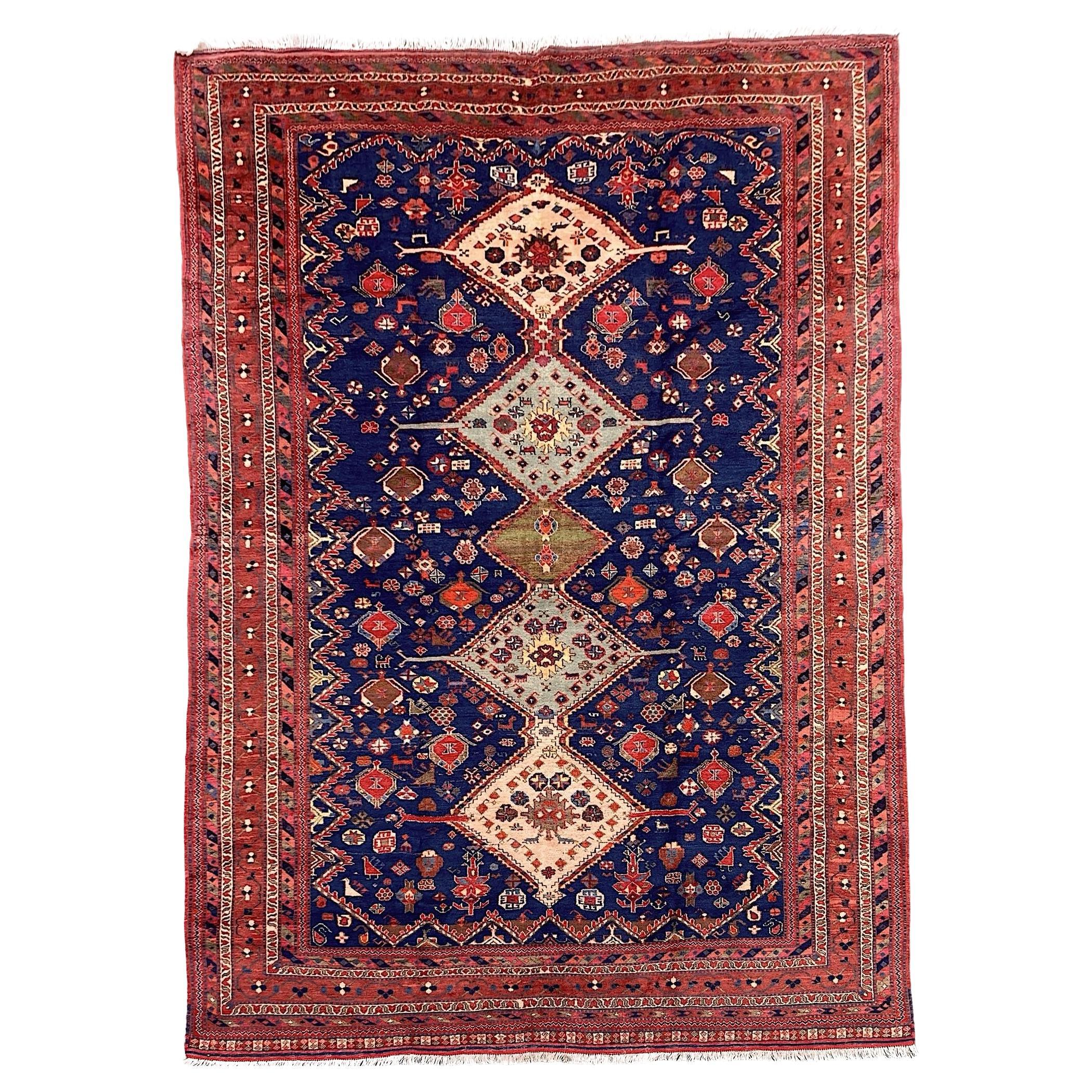 Tappeto Afshar vintage 2,92 m x 2,03 m in vendita