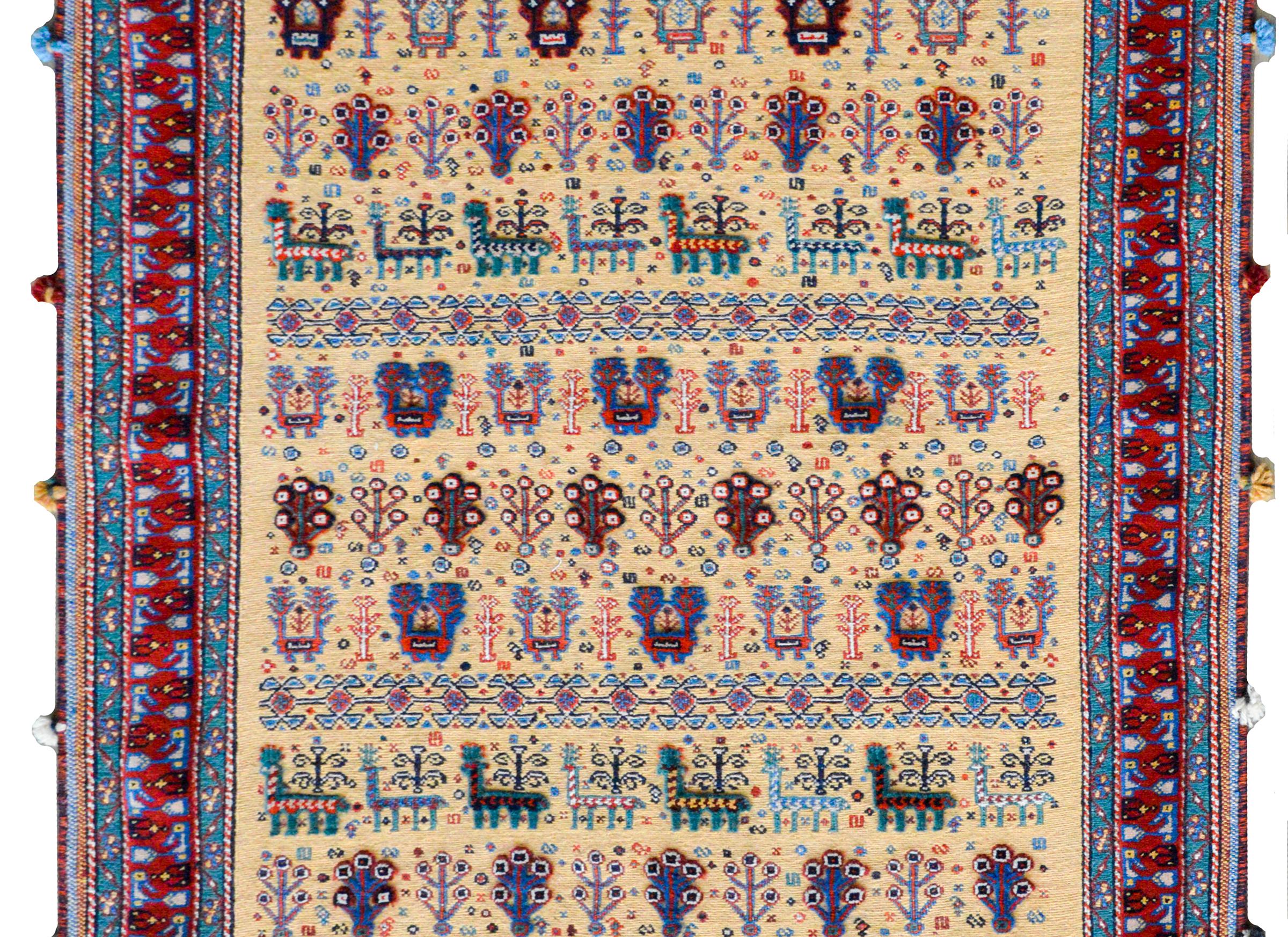 Tribal Vintage Afshar Rug For Sale