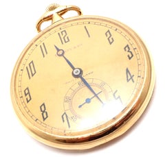 Vintage Agassiz W & Co Made for Tiffany & Co Yellow Gold Pocket Watch